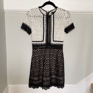 Aqua lace dress